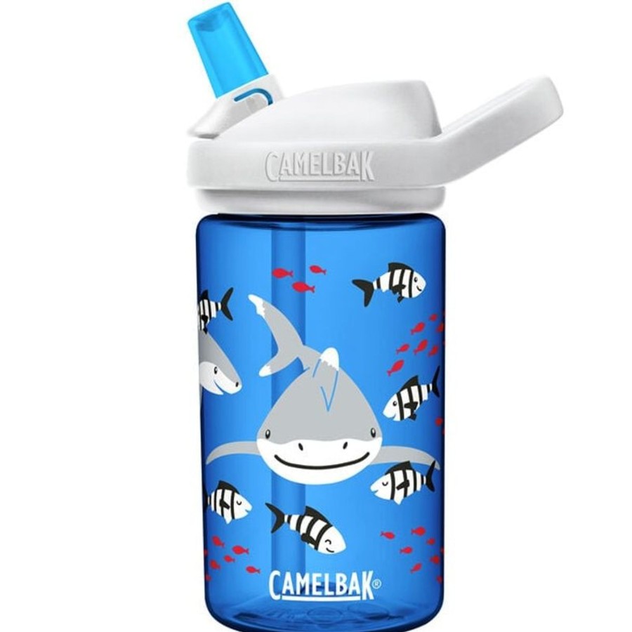 Babies Camelbak Drink Bottles | Camelbak Eddy+ With Tritan Renew Kids Bottle - 0.4L- Friendly Sharks