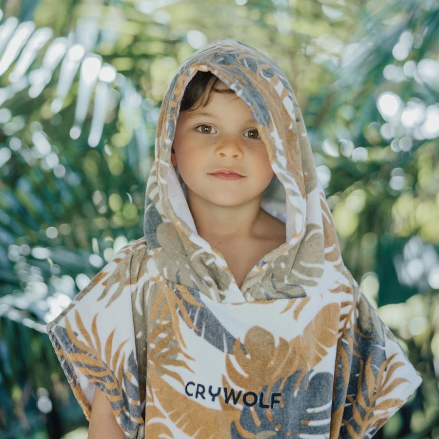 Books, Toys & Gifts Crywolf Something You Need | Crywolf Hooded Towel - Tan Monstera