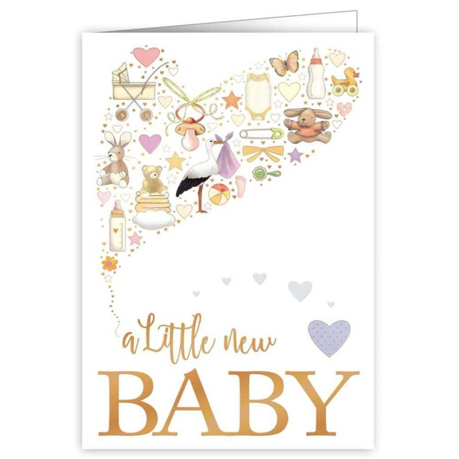 Books, Toys & Gifts Live Wires New Zealand LTD Cards | A Little New Baby - Baby Card