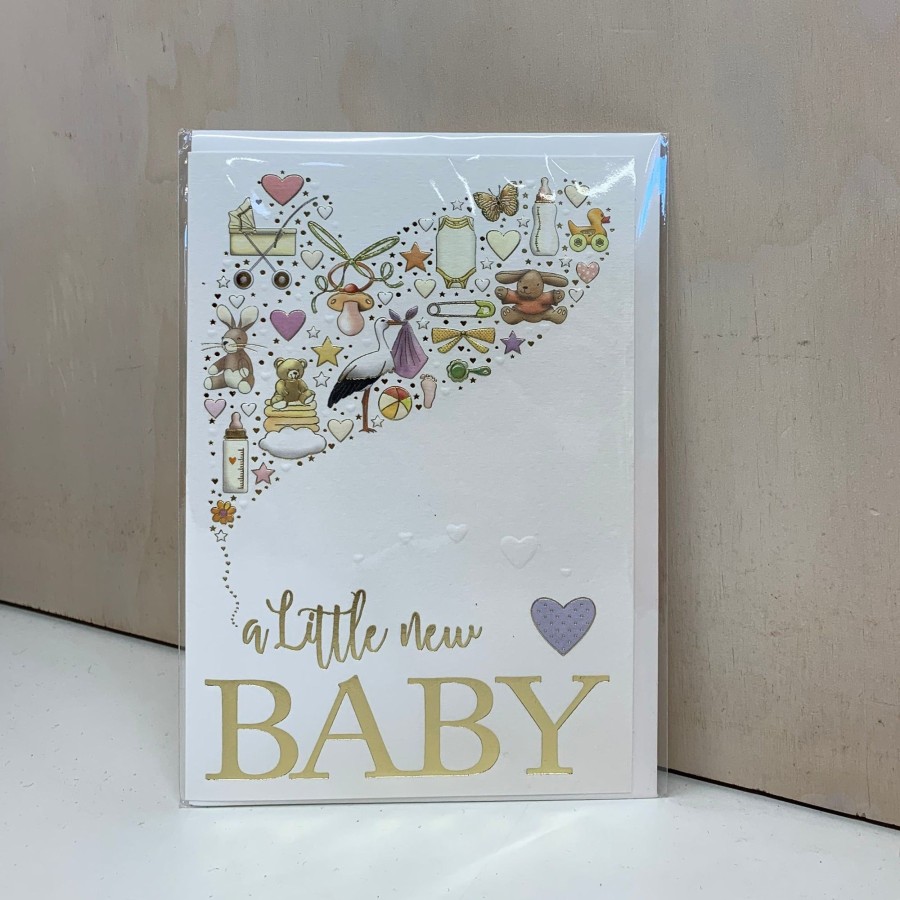 Books, Toys & Gifts Live Wires New Zealand LTD Cards | A Little New Baby - Baby Card