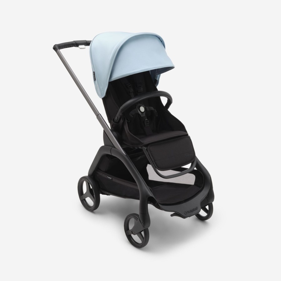 Going Places Bugaboo Seat Liners | Bugaboo Dragonfly Complete Stroller - Graphite Base With Midnight Black/Skyline Blue Fabric