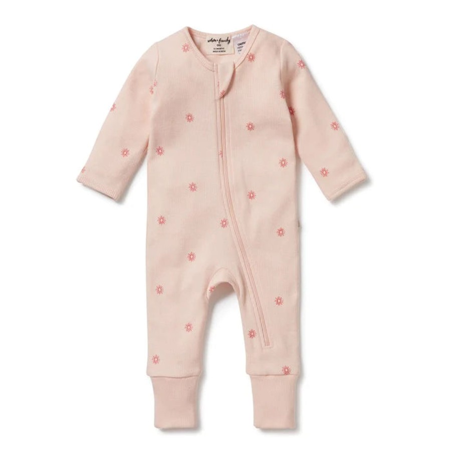 Books, Toys & Gifts Wilson & Frenchy Something To Wear | Wilson & Frenchy Organic Zipsuit With Feet - Petit Soleil