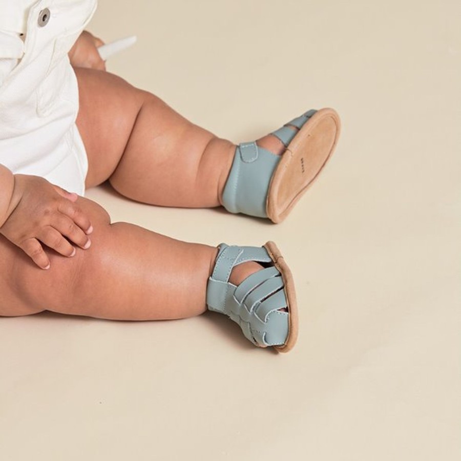 Babies Pretty Brave Shoes | Pretty Brave Rio Sandal - Seafoam