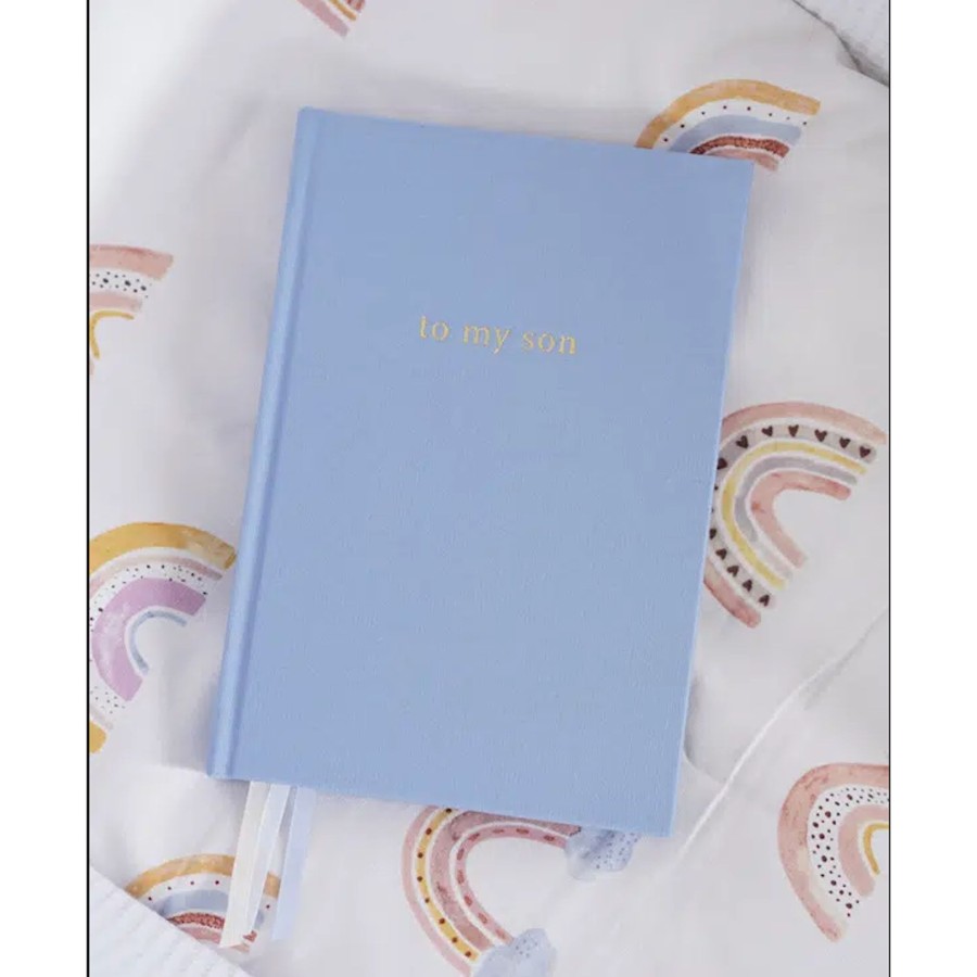 Books, Toys & Gifts Forget Me Not Journals Books For Parents | Forget Me Not - To My Son Journal Vintage Blue