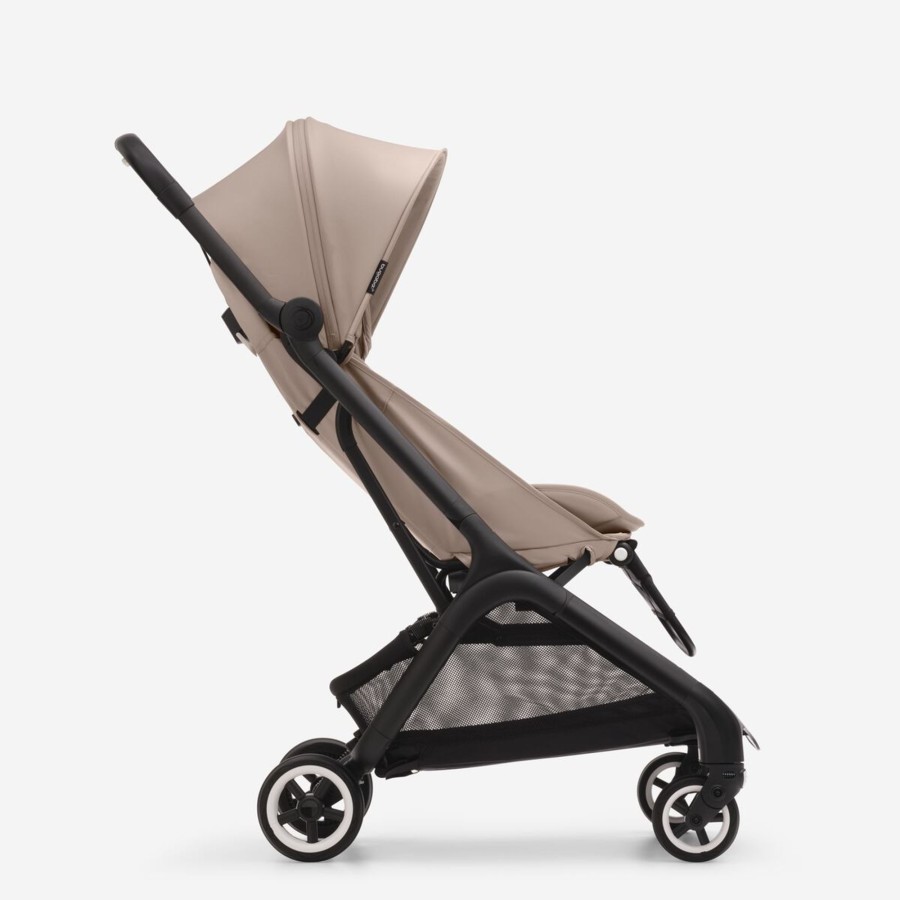 Going Places Bugaboo Travel Strollers | Bugaboo Butterfly Complete Stroller - Black Base With Desert Taupe Fabric