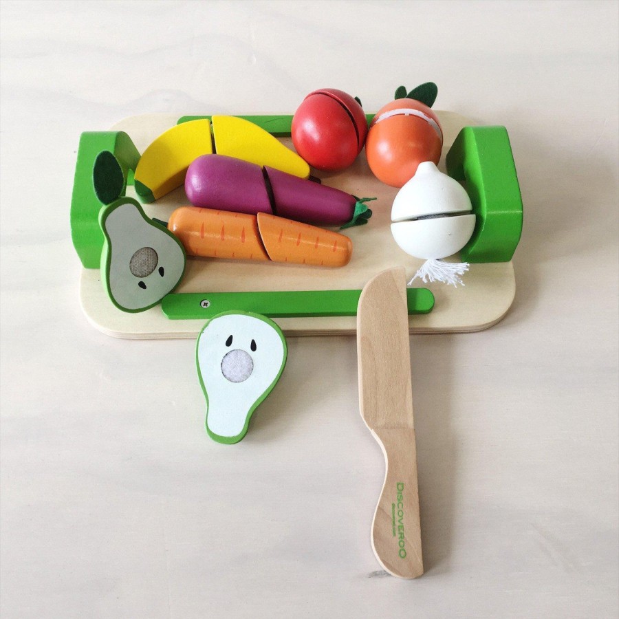 Books, Toys & Gifts Discoveroo Stocking Fillers | Discoveroo Fruit And Veg Cutting Set