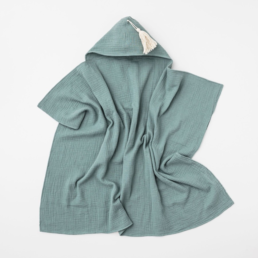 Books, Toys & Gifts Over the Dandelions New Zealand Gifts | Over The Dandelions Hooded Towel - Sage