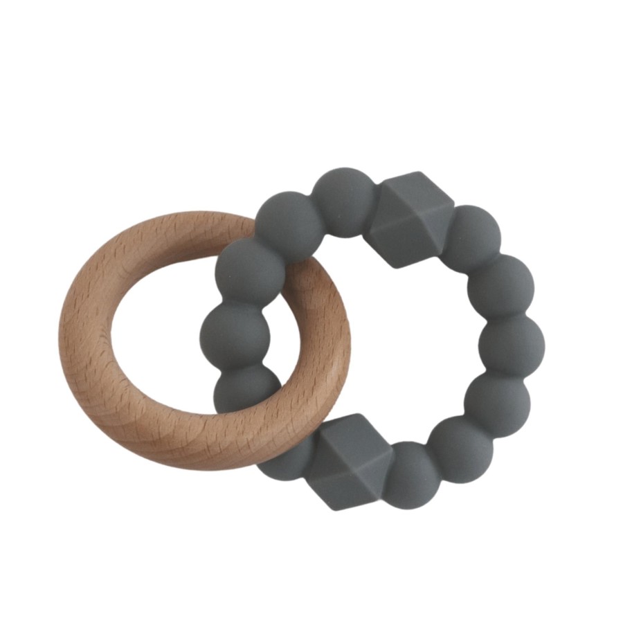 Books, Toys & Gifts JellyStone Teether Toys | Jellystone Moon Teether - Grey