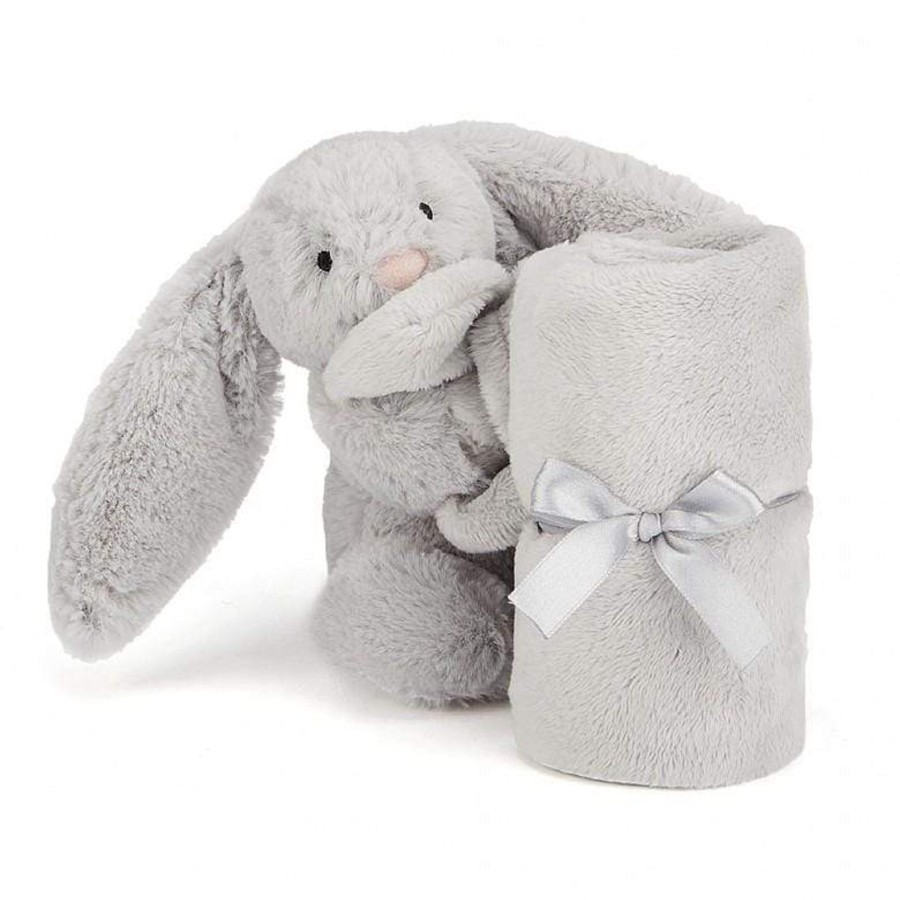 Books, Toys & Gifts Jellycat Comfort Toys | Jellycat Bashful Silver Bunny Soother