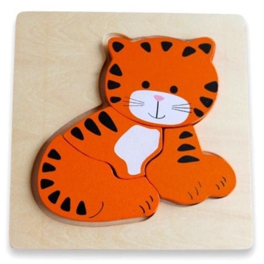 Books, Toys & Gifts Discoveroo Stocking Fillers | Discoveroo Chunky Puzzle - Tiger