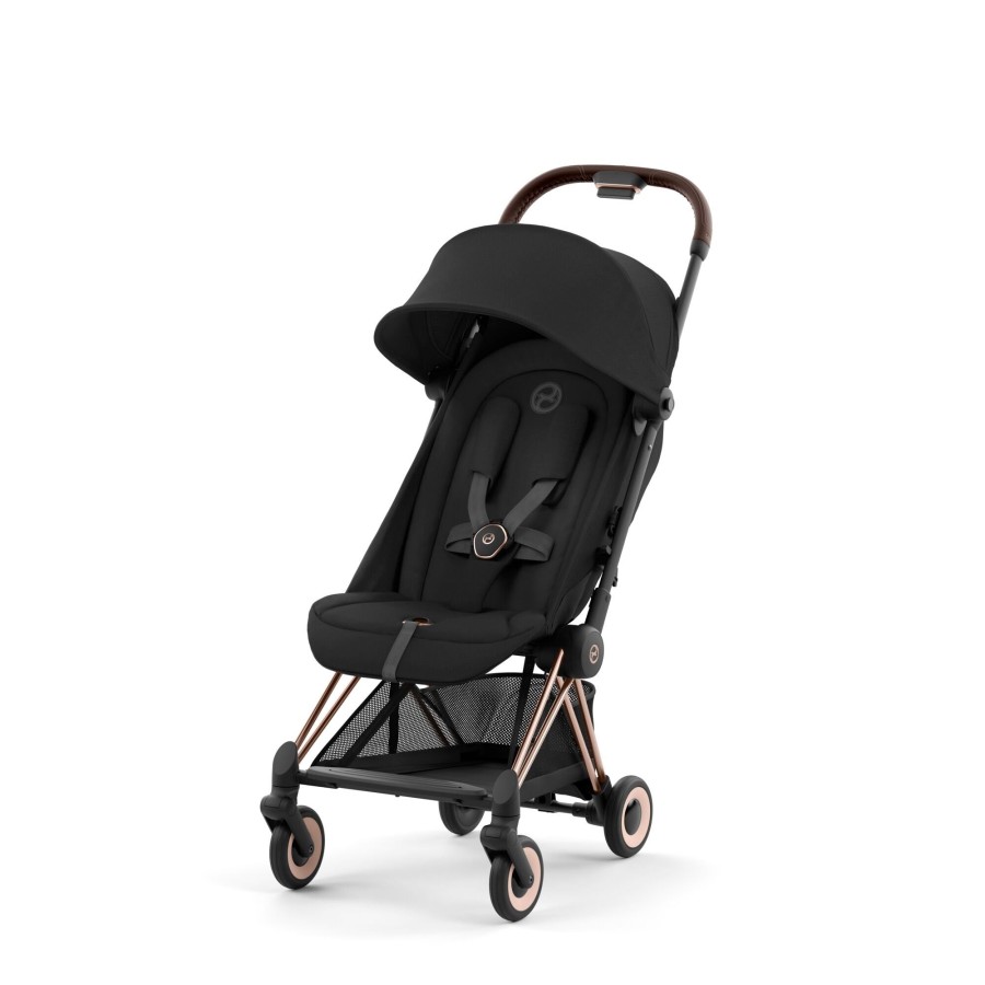 Going Places Cybex Travelling With Kids | Cybex Coya Stroller - Rose Gold / Sepia Black