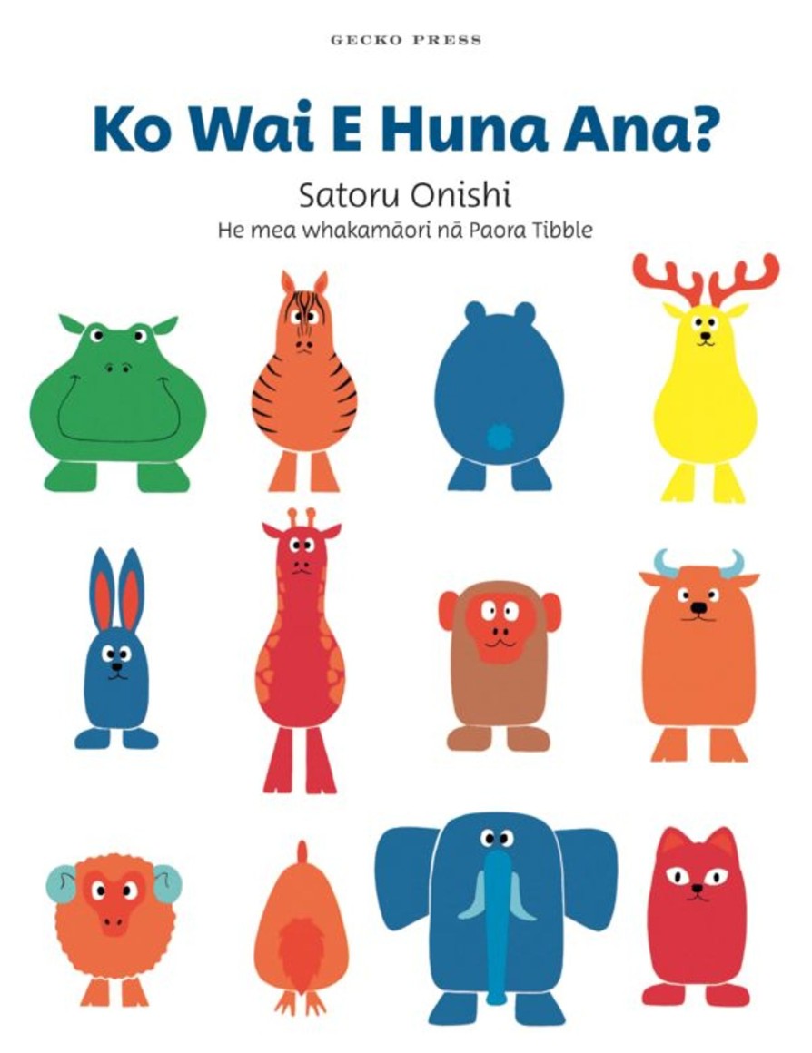 Books, Toys & Gifts Gecko Press Te Reo Maori Books | Ko Wai E Huna Ana? Book (Who'S Hiding? Te Reo Maori Boardbook Edition)