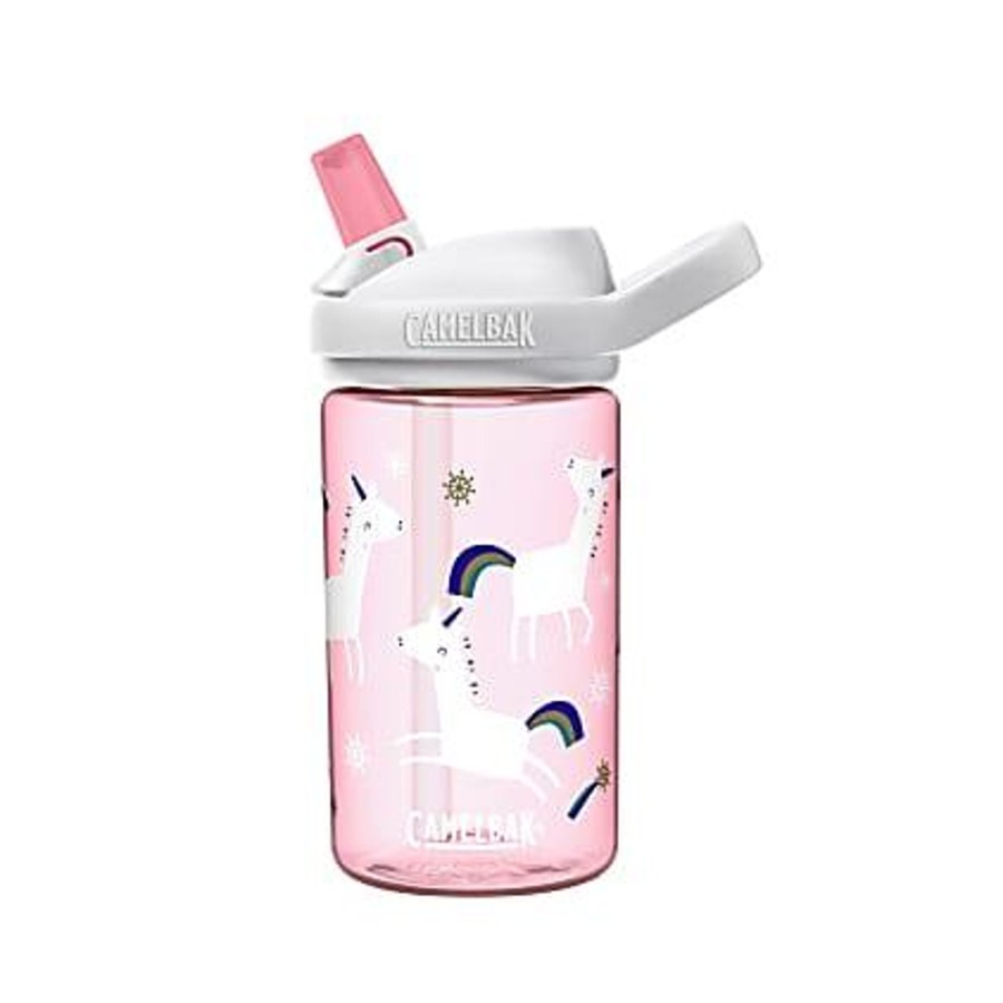 Going Places Camelbak Travelling With Kids | Camelbak Eddy+ With Tritan Renew Kids Bottle - 0.4L - Limited Edition - Snowflake Unicorn