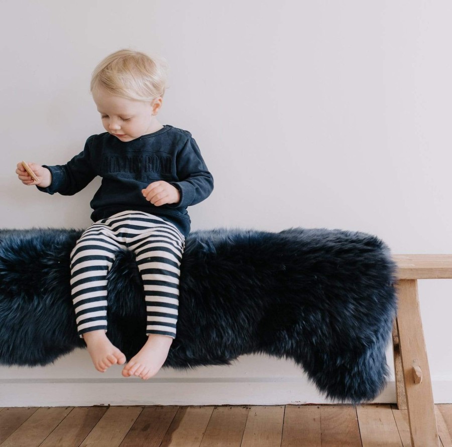 Babys Room Auskin Room Decor | Auskin Sheepskin Rug - Navy