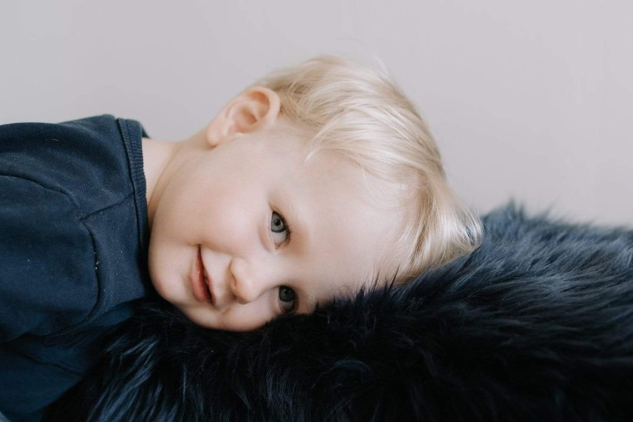 Babys Room Auskin Room Decor | Auskin Sheepskin Rug - Navy