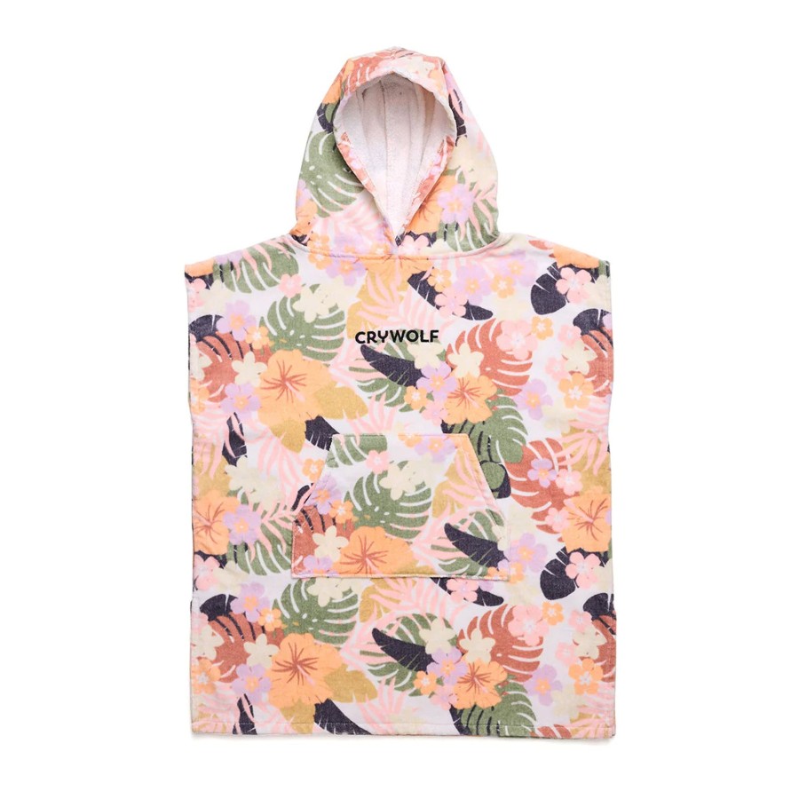 Books, Toys & Gifts Crywolf Stocking Fillers | Crywolf Hooded Towel - Tropical Floral