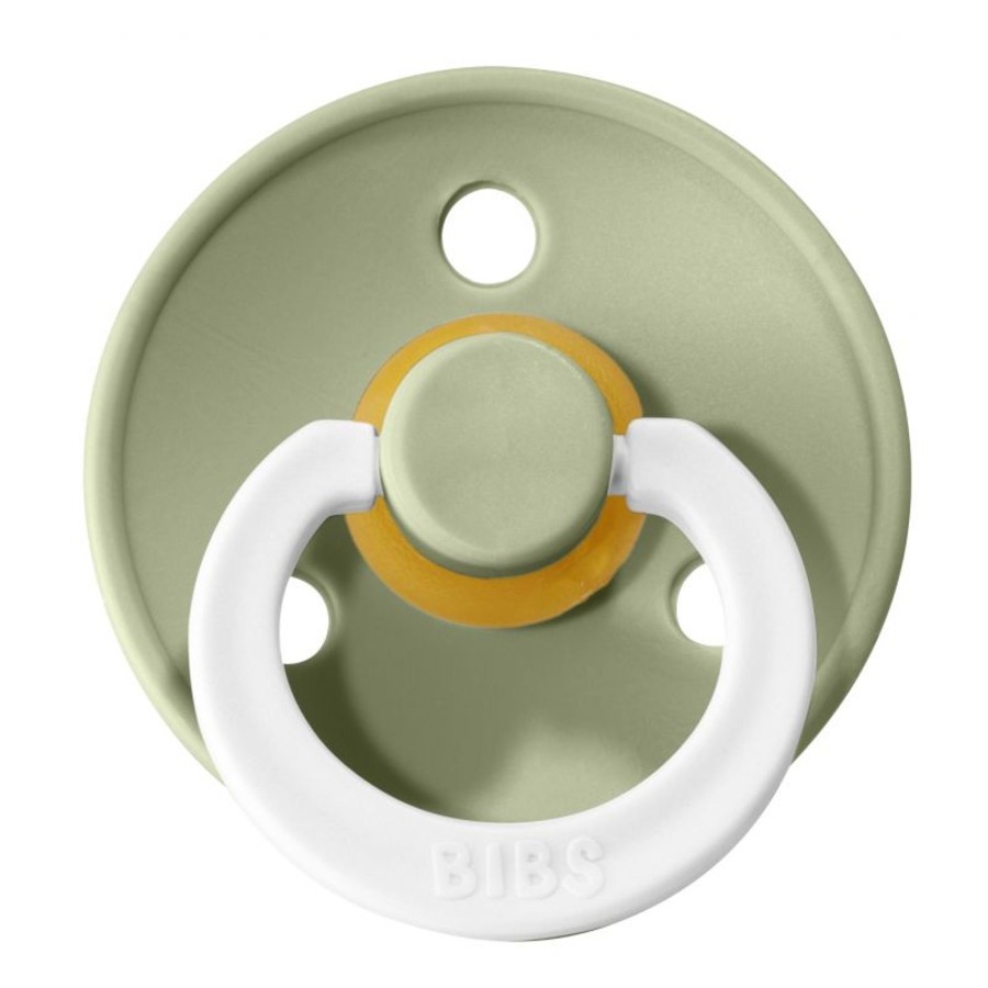 Babies BIBS Pacifiers/ Dummies | Bibs Coloured Dummies- Night Glow - Sage- 2 Pack