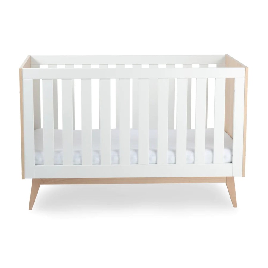 Babys Room Babyrest Cots And Mattresses | Babyrest Tommi Cot (140Cm X 70Cm) - Oak/White