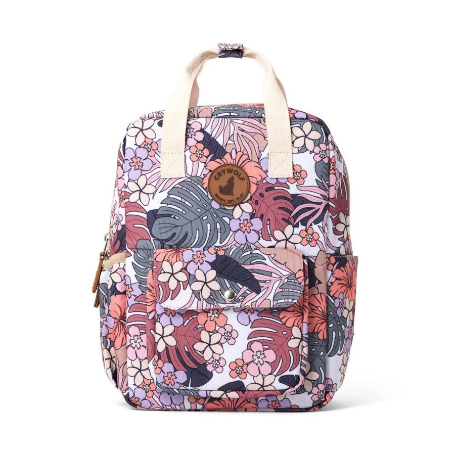 Babies Crywolf Wet Weather Gear | Crywolf Mini Children'S Backpack - Tropical Floral