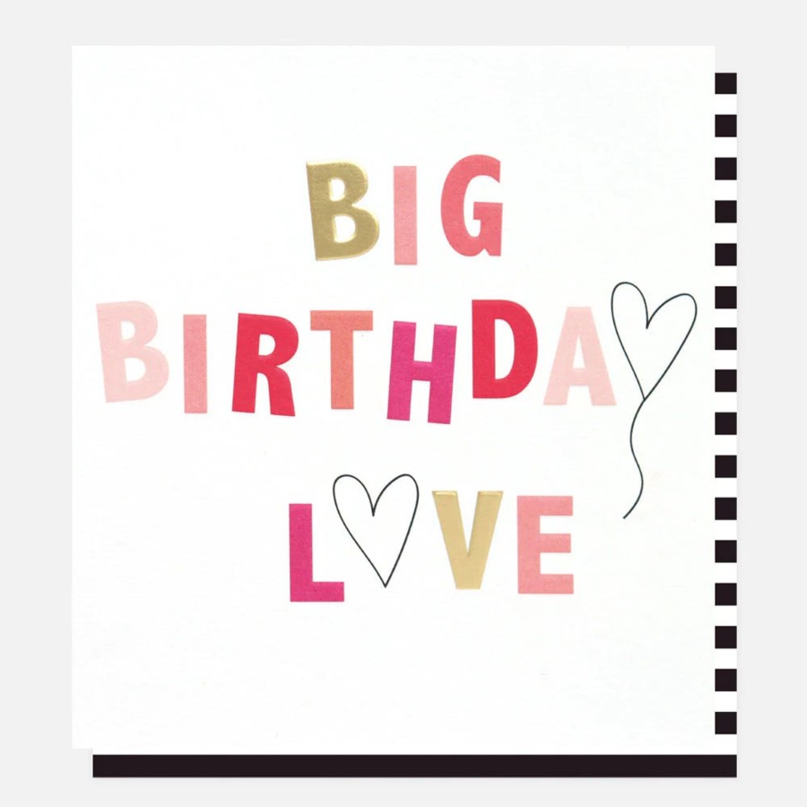 Books, Toys & Gifts Live Wires New Zealand LTD Cards | Caroline Gardner - Big Love Hearts Birthday Card