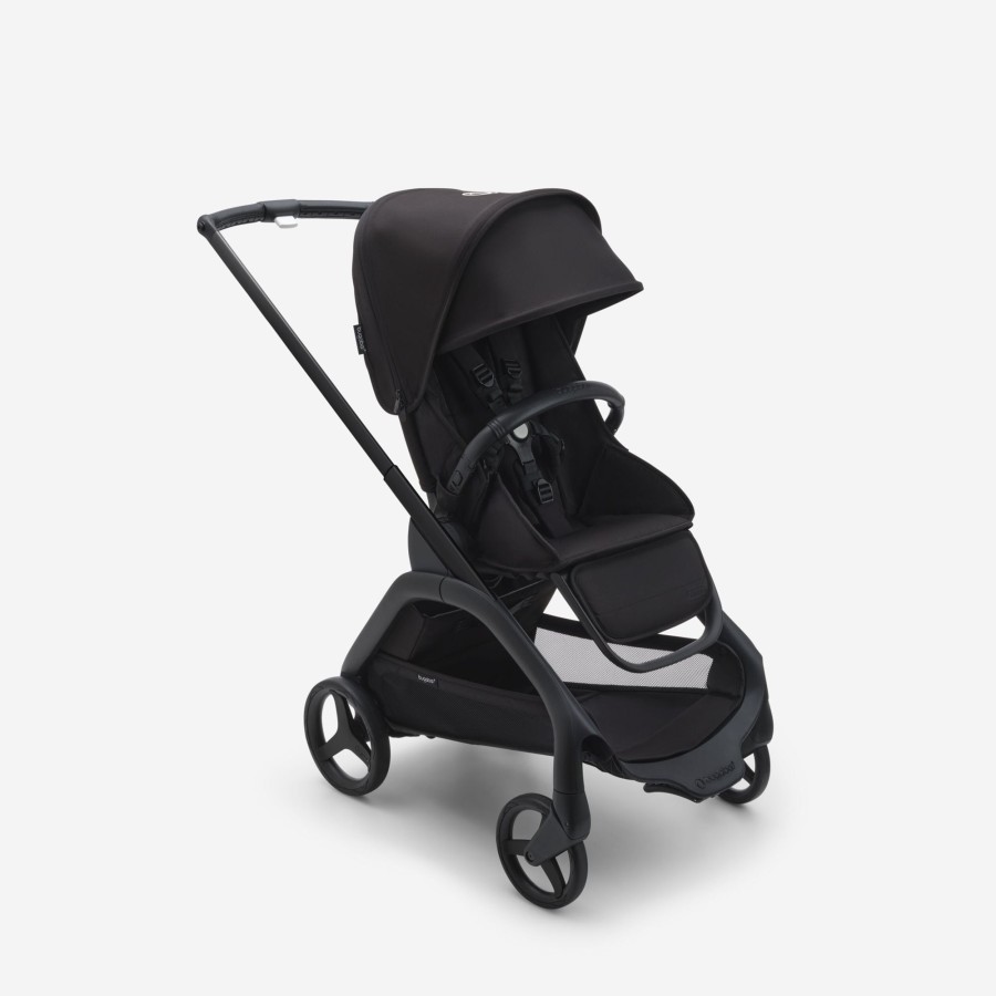 Going Places Bugaboo Single Strollers | Bugaboo Dragonfly Complete Stroller - Black Base With Midnight Black Fabric