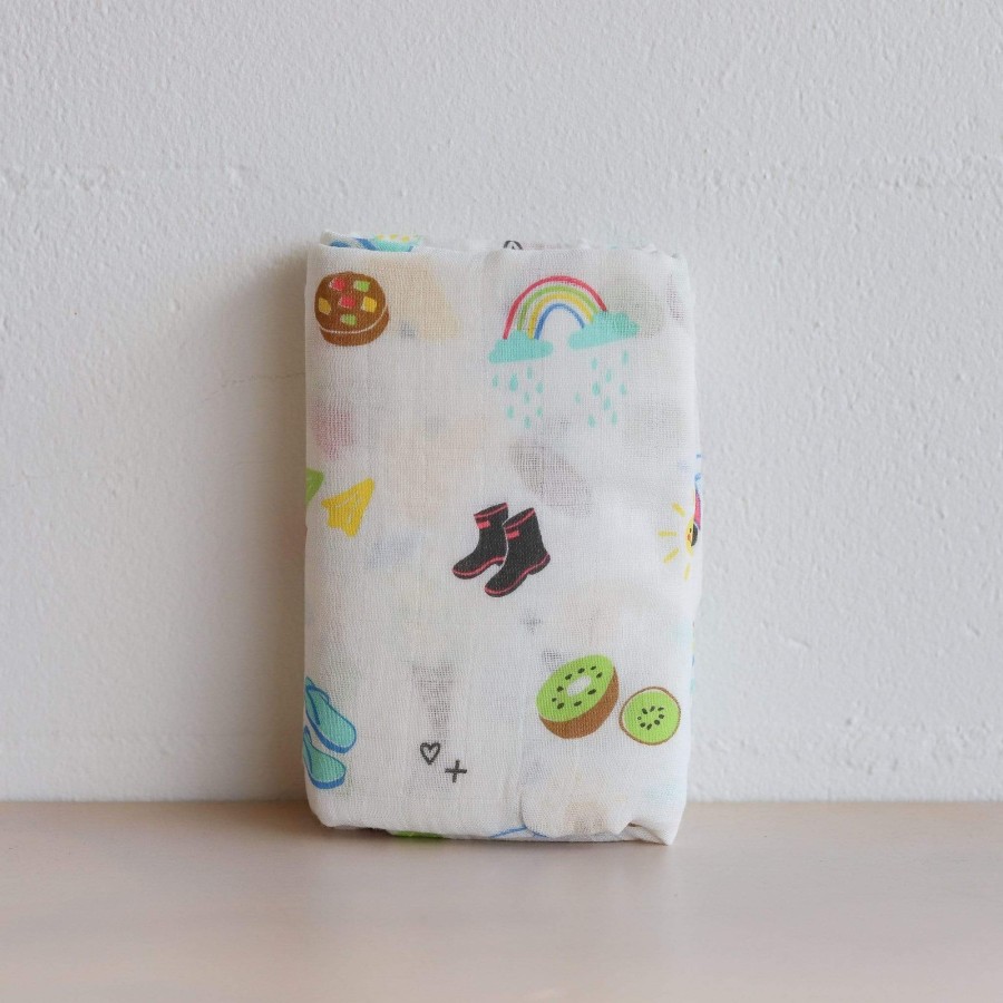 Babies From NZ with Love Wraps And Muslins | From Nz With Love- Muslin Wrap - Sunshine