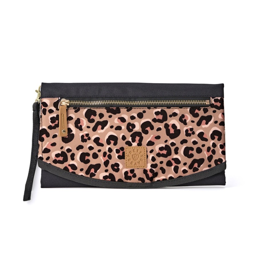 Babies Pretty Brave Nappy Change Wallets | Pretty Brave 'The Roundabout' Change Mat / Clutch - Blush Leopard