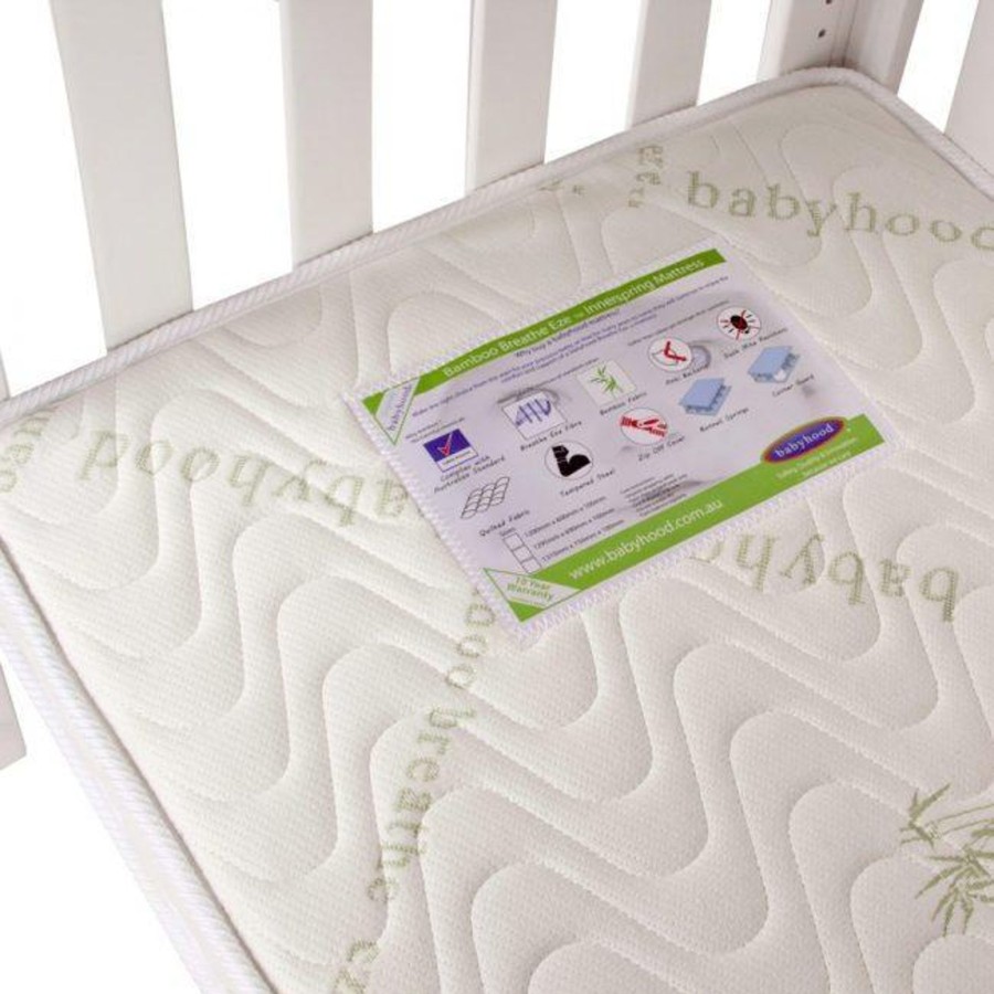 Babys Room Babyhood Cots And Mattresses | Babyhood Bamboo Breathe Eze Innerspring Mattress