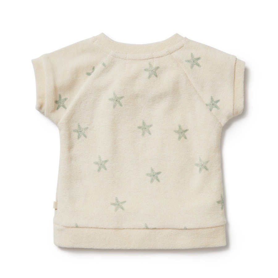 Books, Toys & Gifts Wilson & Frenchy Something To Wear | Wilson & Frenchy Organic Terry Short Sleeve Sweat - Tiny Starfish