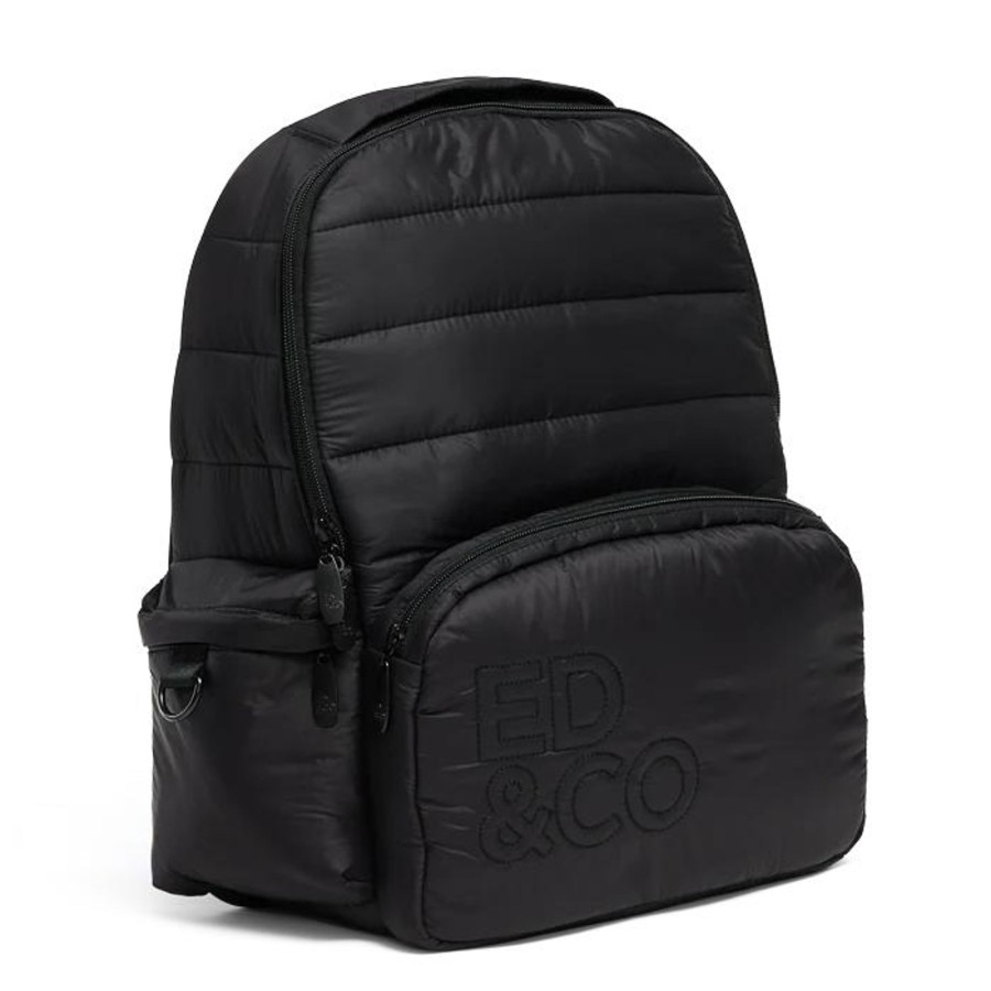 Babies Ed & Company Nappy Bags | Ed & Company Puffer Pack- Black