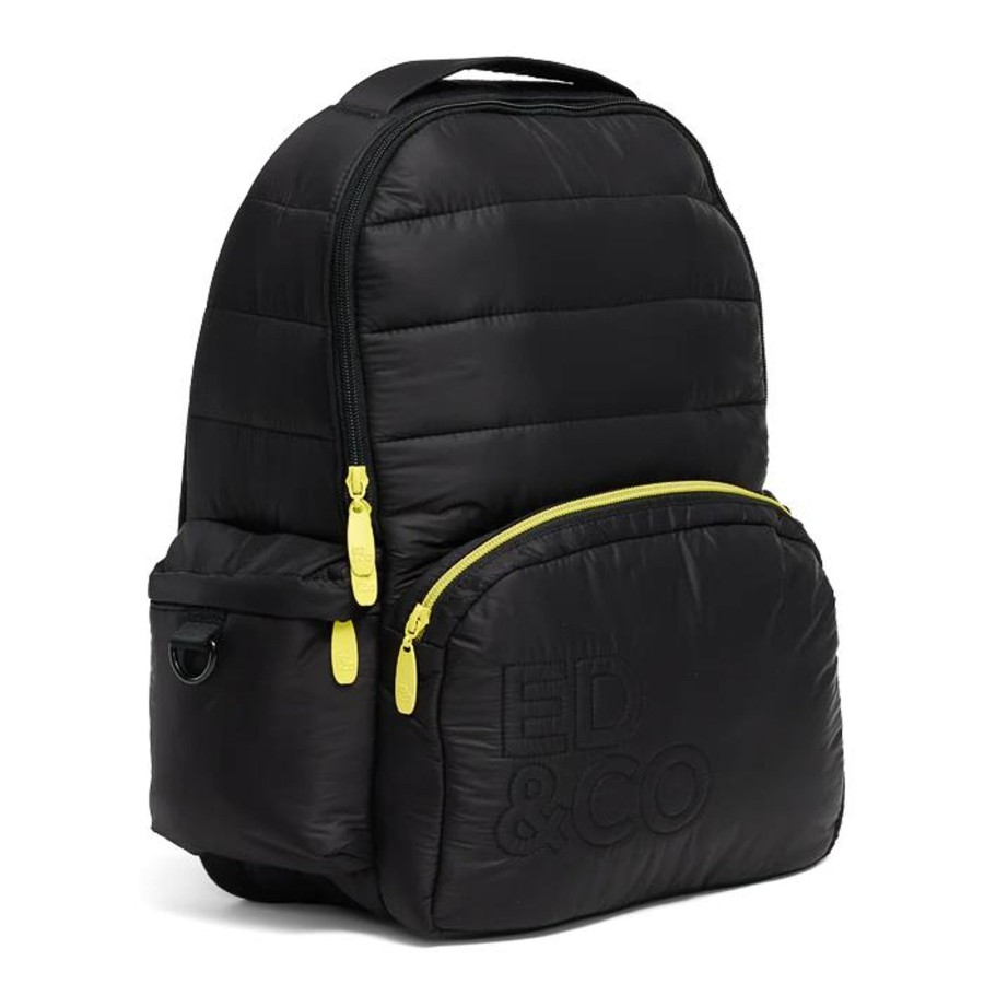 Babies Ed & Company Nappy Bags | Ed & Company Puffer Pack- Black