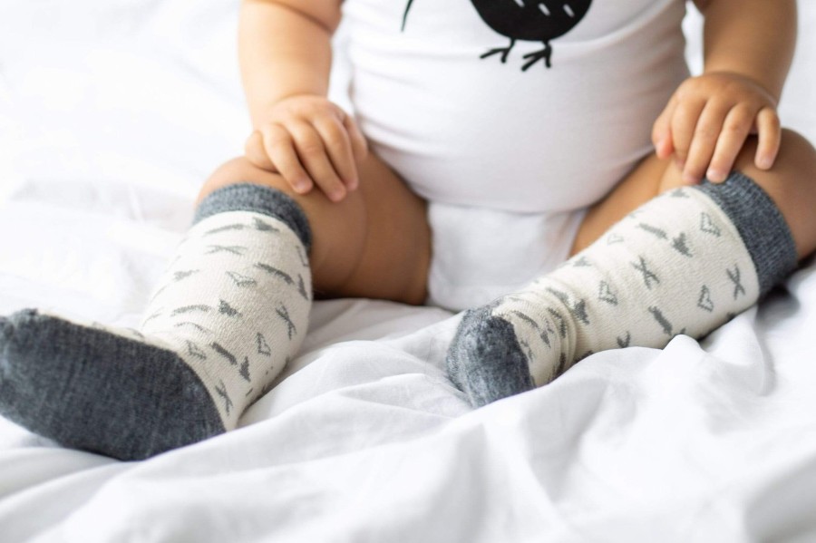 Babies From NZ with Love Socks | From Nz With Love- Black And White Socks