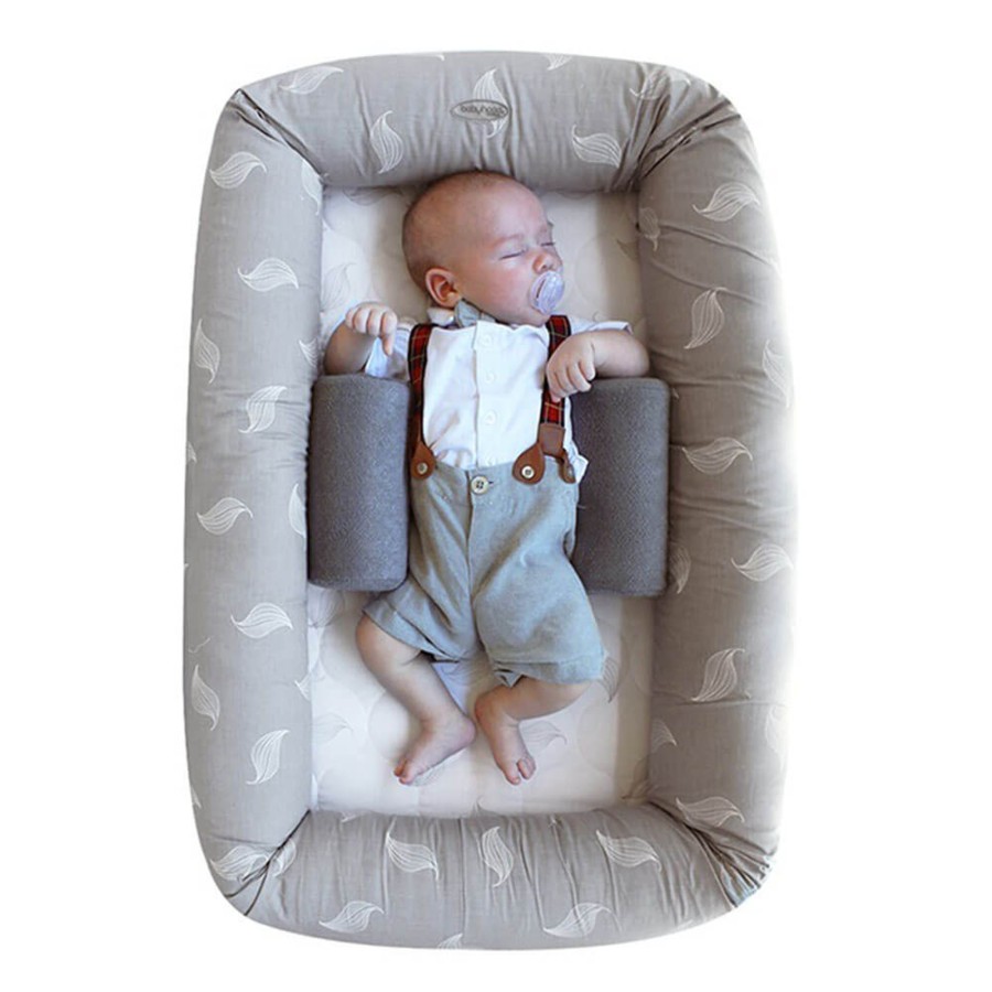 Going Places Babyhood Babyhood | Babyhood Organic Breathe Eze Cosy Crib - White Leaf