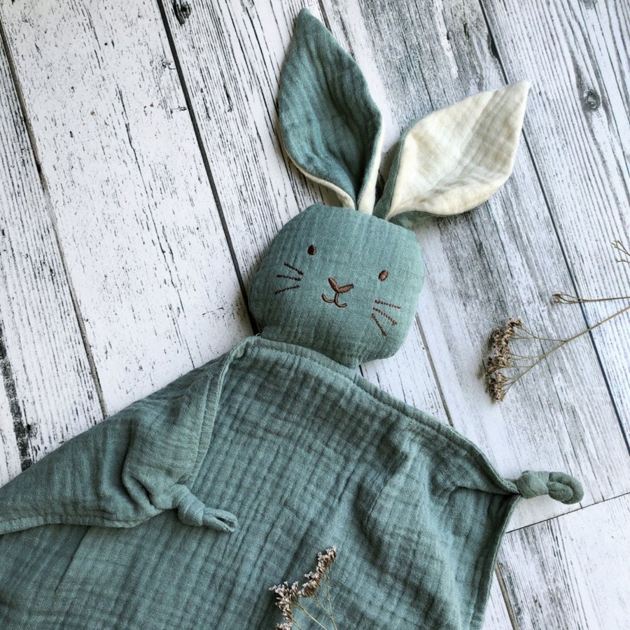 Books, Toys & Gifts Over the Dandelions Something You Want | Over The Dandelions Bunny Lovey - Sage With Milk Ears