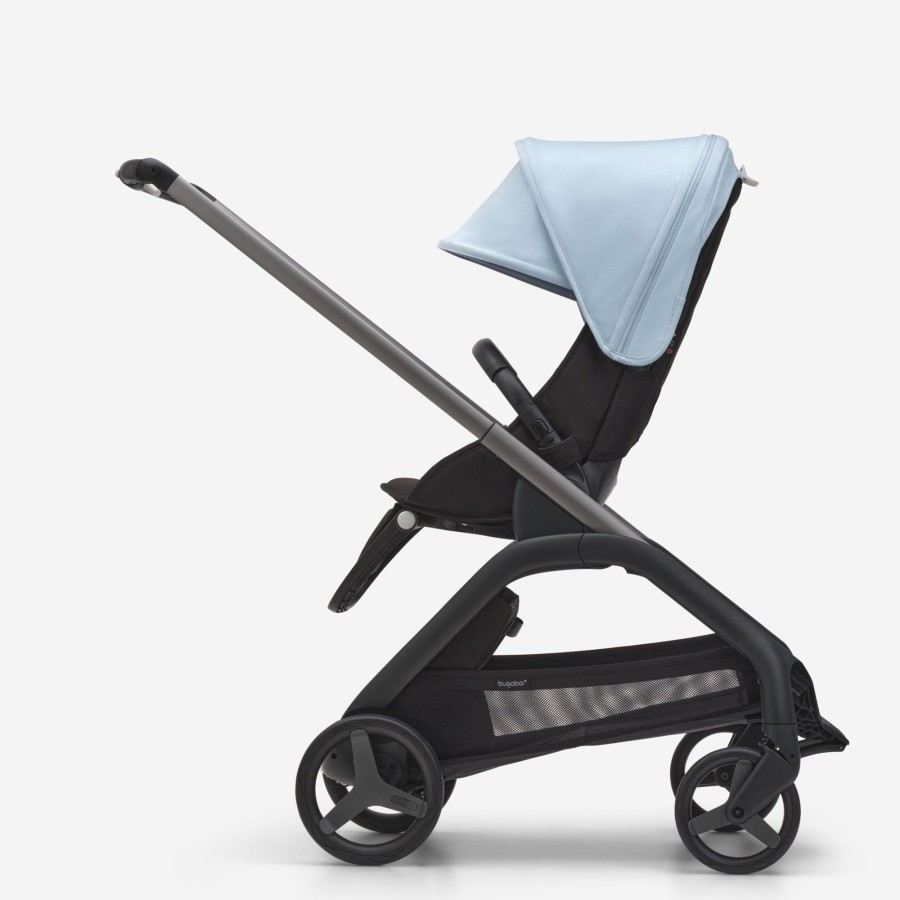 Going Places Bugaboo Bugaboo | Bugaboo Dragonfly Complete Stroller - Graphite Base With Midnight Black/Skyline Blue Fabric