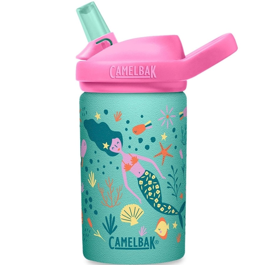 Babies Camelbak Drink Bottles | Camelbak Eddy+ Kids Stainless Steel Bottle - 0.4L- Modern Mermaids