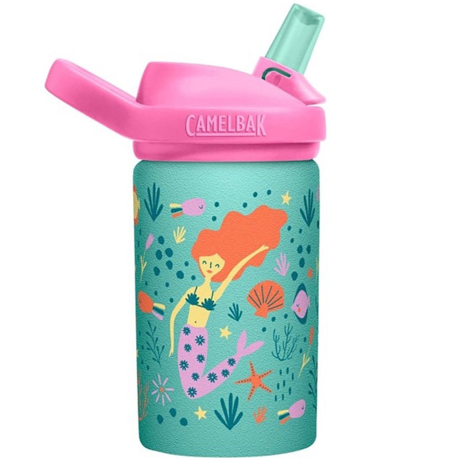 Babies Camelbak Drink Bottles | Camelbak Eddy+ Kids Stainless Steel Bottle - 0.4L- Modern Mermaids