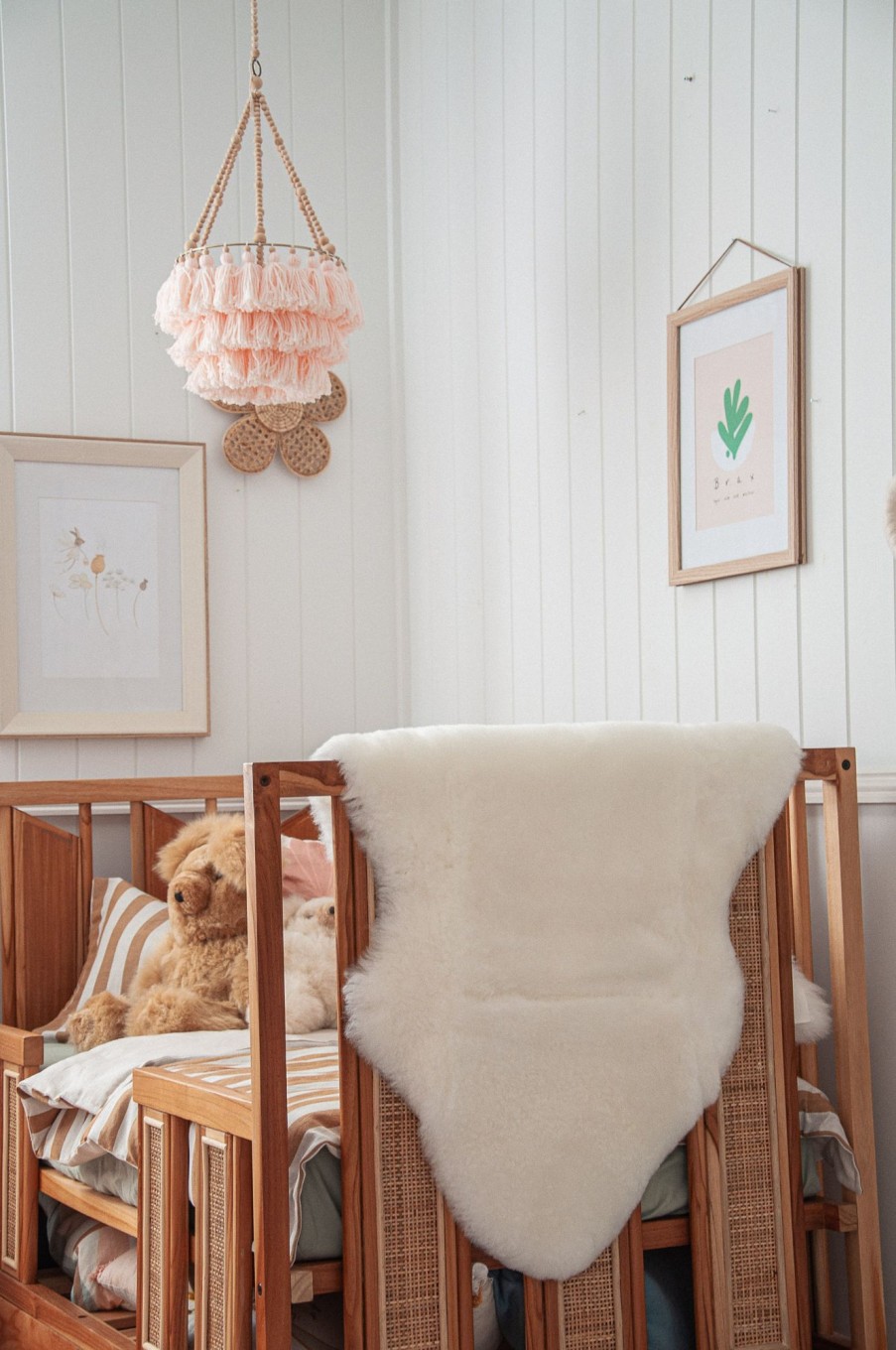 Babys Room Auskin Room Decor | Auskin Baby Shortwool Sheepskin Rug - Oatmeal