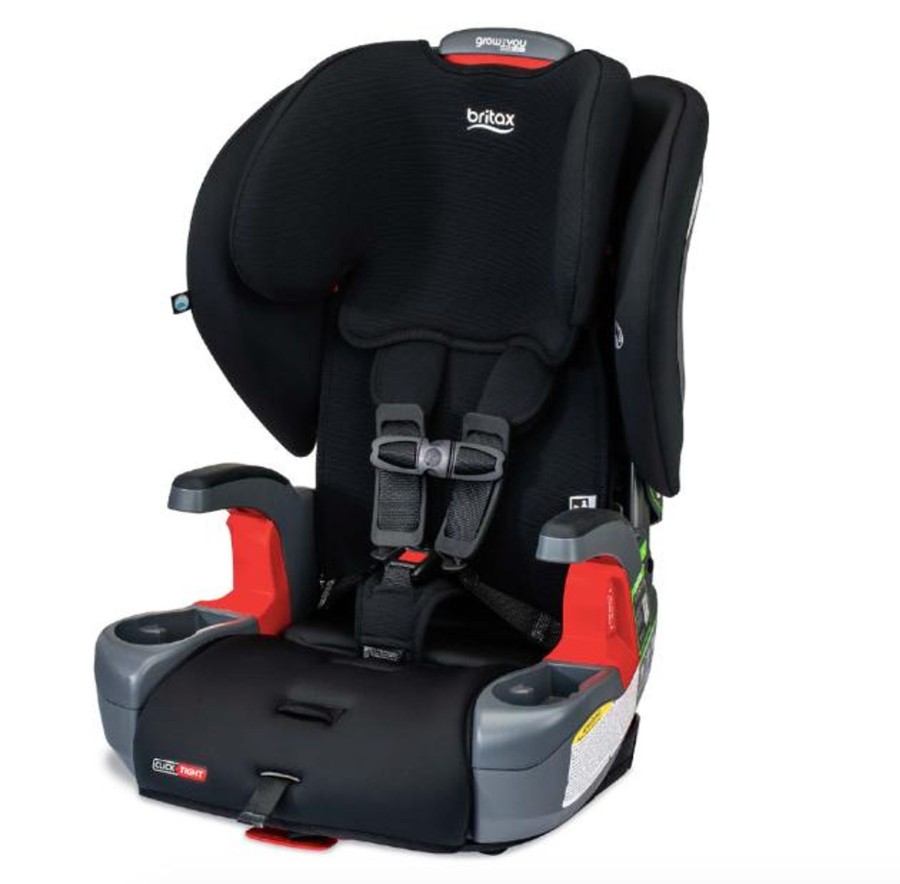 Going Places Britax Car Seats For Preschoolers | Britax Grow With You Clicktight Harness-2-Booster - Black Contour