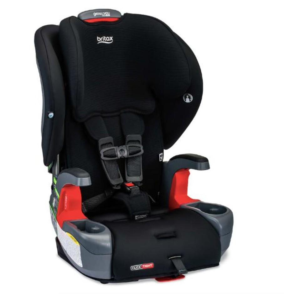 Going Places Britax Car Seats For Preschoolers | Britax Grow With You Clicktight Harness-2-Booster - Black Contour