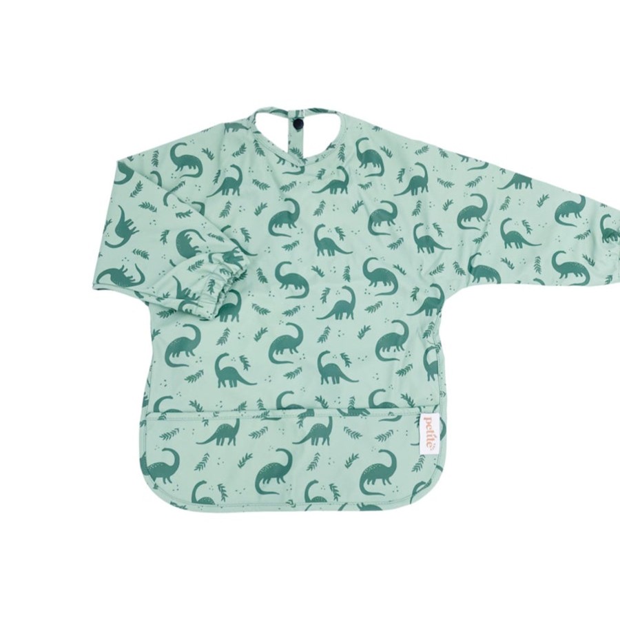 Babies Petite Eats Bibs | Petite Eats Sleeved Bibs - Dino