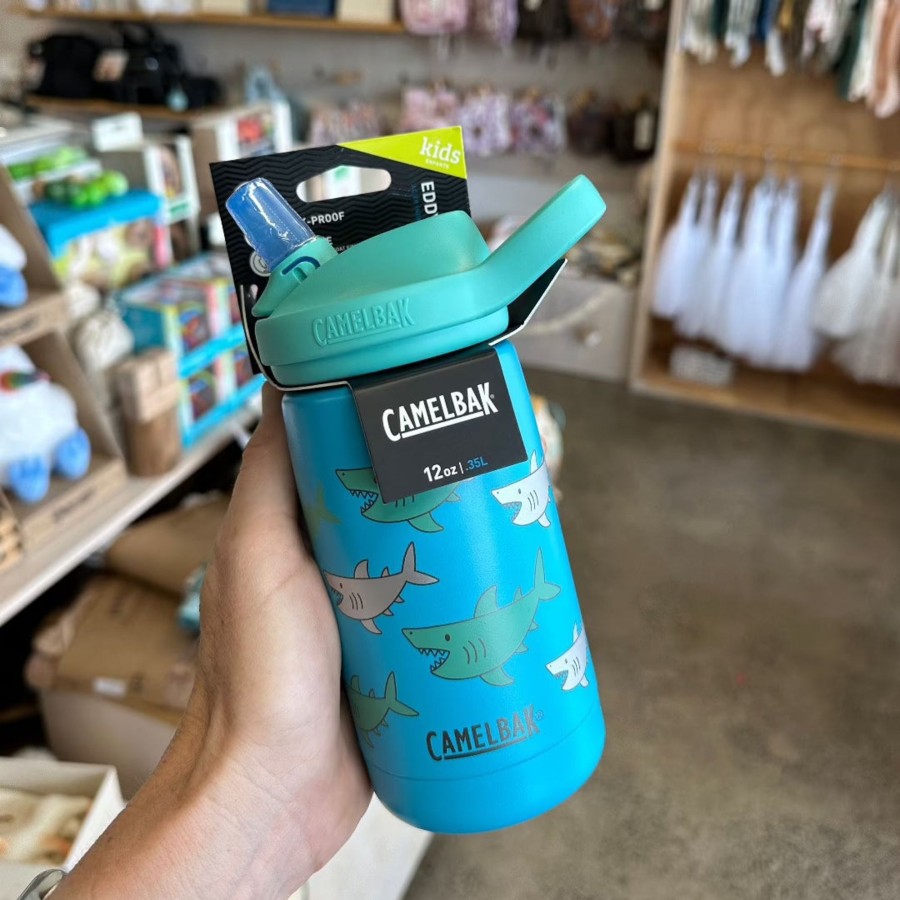 Books, Toys & Gifts Camelbak Stocking Fillers | Camelbak Eddy+ Kids Insulated Stainless Steel Bottle - 0.35L- Limited Edition- Sharks