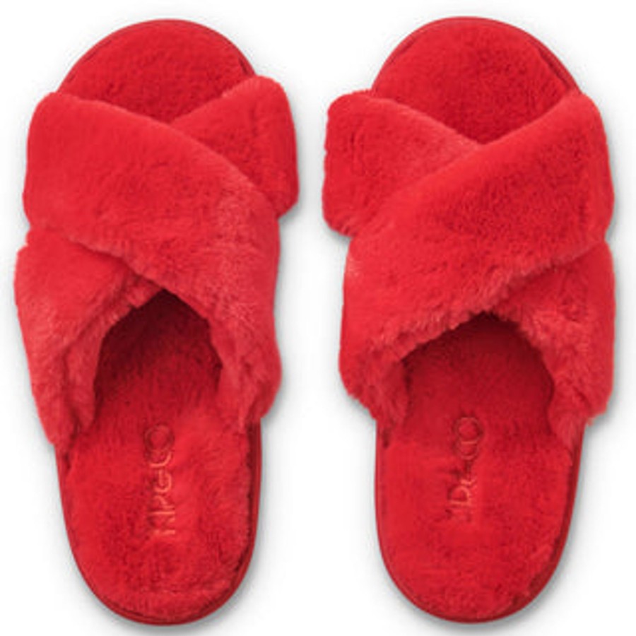 Books, Toys & Gifts Kip&Co Gifts For Mums | Kip&Co Adult Slippers - Cherry Red