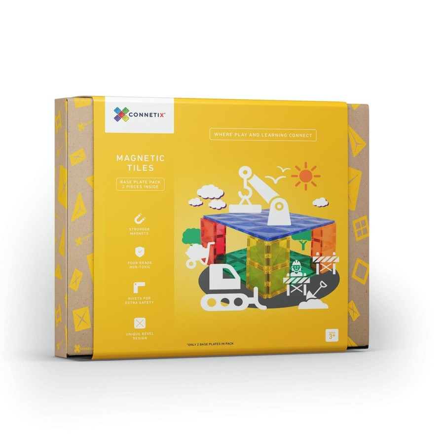 Books, Toys & Gifts Connetix Something You Want | Connetix Tiles - 2 Piece Base Plate Pack