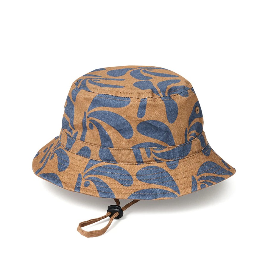 Babies Crywolf Hats | Crywolf Reversible Bucket Hat - Indigo Palms