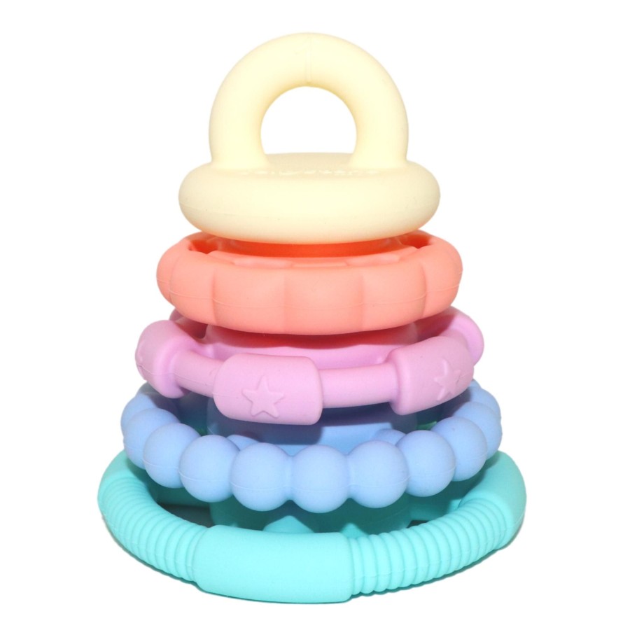 Books, Toys & Gifts JellyStone Something You Want | Jellystone Rainbow Stacker Teether & Toy - Pastel