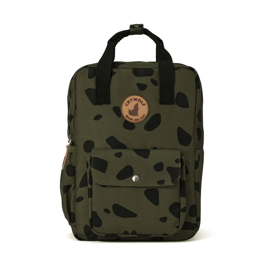 Going Places Crywolf Bags | Crywolf Mini Children'S Backpack - Khaki Stones