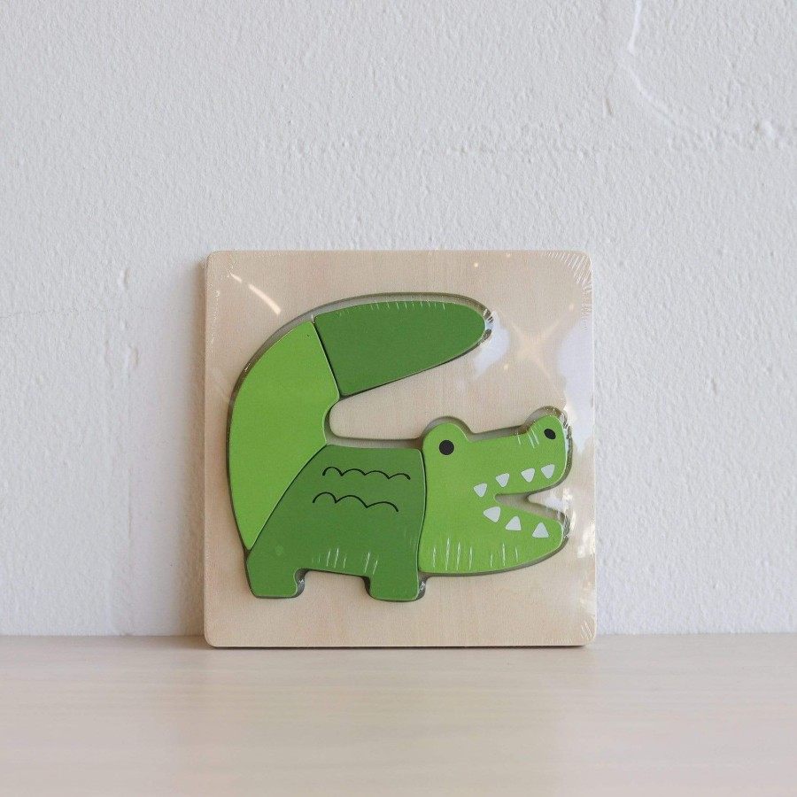 Books, Toys & Gifts Discoveroo Stocking Fillers | Discoveroo Chunky Puzzle - Crocodile