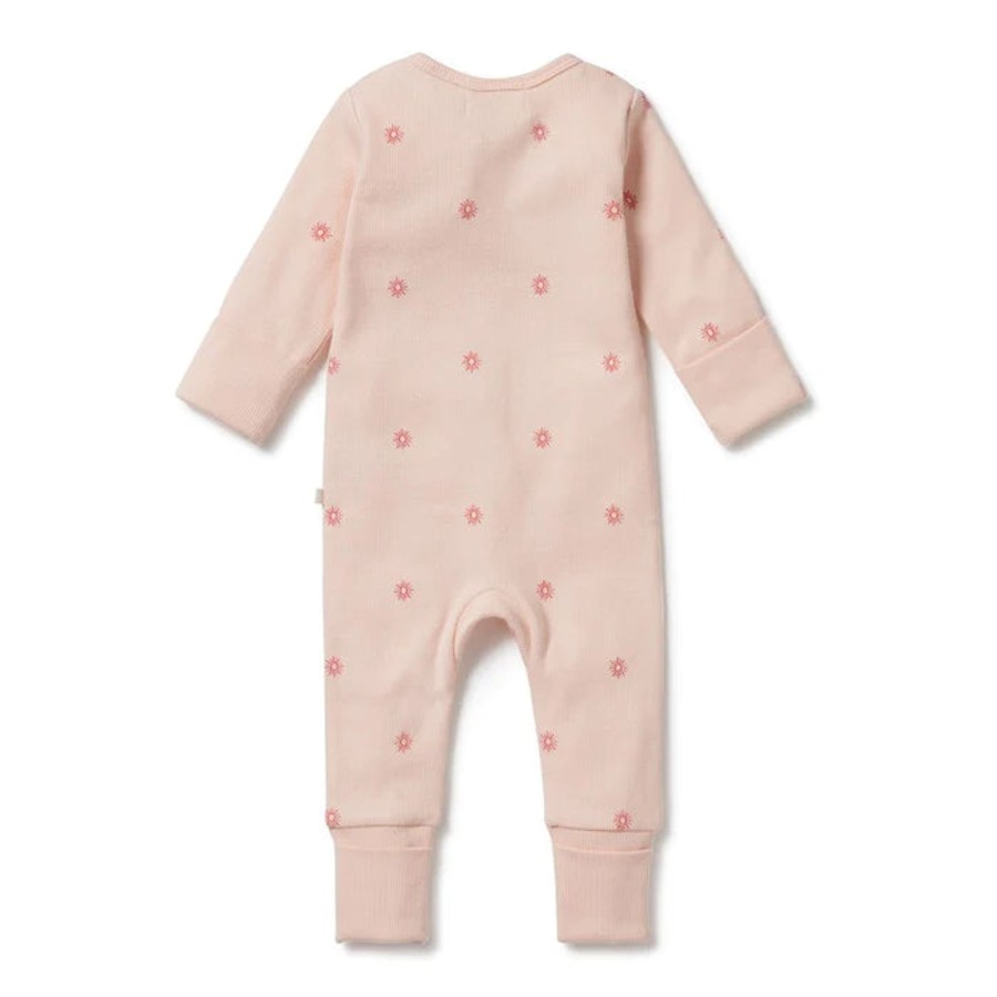 Babies Wilson & Frenchy Gender-Neutral Clothes | Wilson & Frenchy Organic Zipsuit With Feet - Petit Soleil