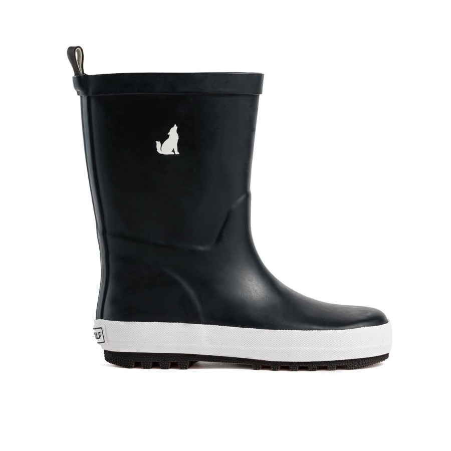 Babies Crywolf Gender-Neutral Clothes | Crywolf Rain Boots - Black